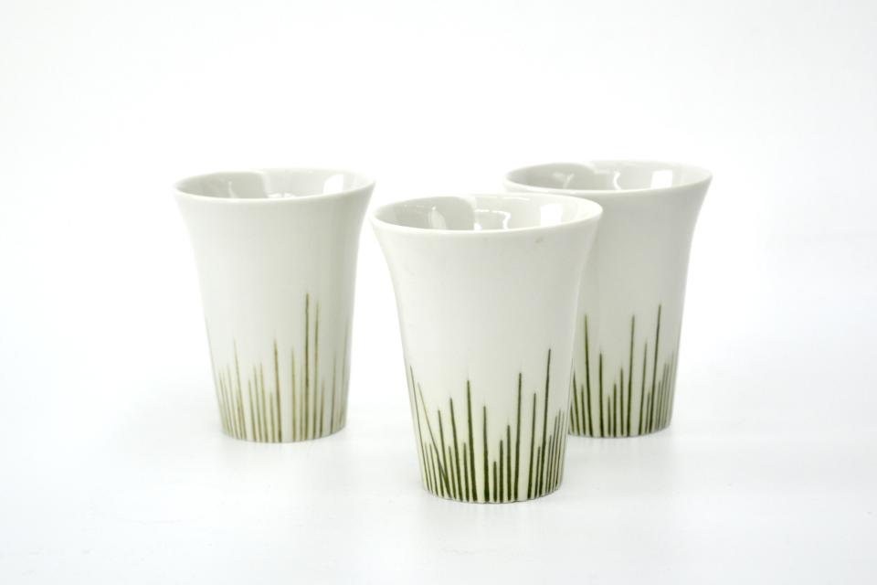 drie grasbekers