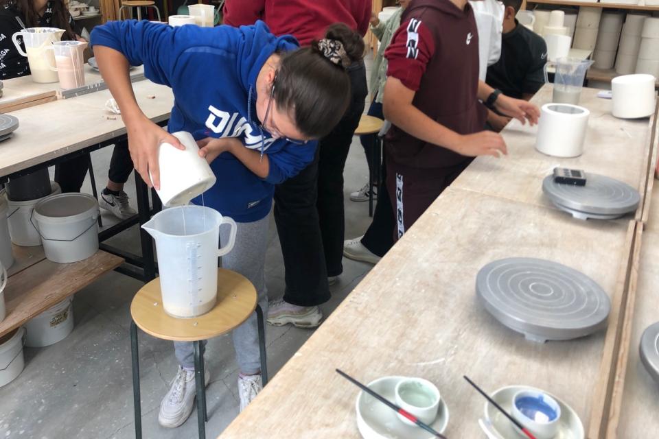 workshop beker gieten